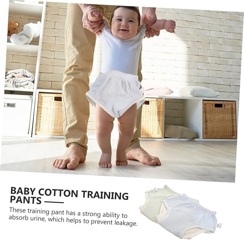 سراويل تدريب قطنية للأولاد 2 قطعة حفاضات تدريب على استخدام المرحاض قابلة للتنفس مقاس 29x20x1 سم - Image 2